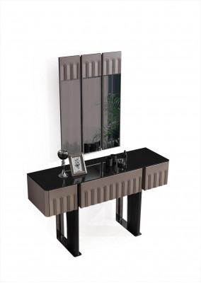 Elegancki komplet kosmetyczny Sypialnia Lustro luksusowe Meble 2-częściowe Meble