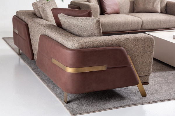 Luksusowy Zestaw sofowy Sofa Ustawić Sofy 4 3 1 miejsce do siedzenia Materiał Nowoczesny Stolik