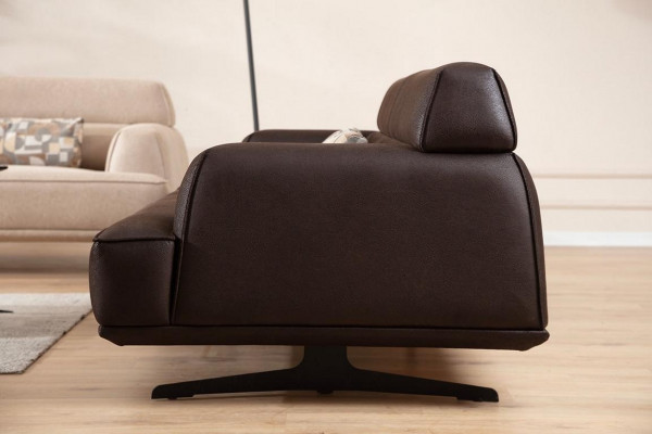Sofa 3 miejsce do siedzenia Designerska Sofa Kanapa Podkładka Sofy Kanapy Materiał Skóra Nowy