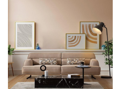 Sofa 3 miejsce do siedzenia Designerska Sofa Kanapa Sofy Kanapy Materiał Włókienniczy Nowa Podkładka