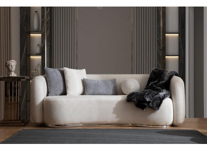 Sofa do salonu 3 miejsce do siedzenia Designerska kanapa Podkładka Sofy Materiał Włókienniczy