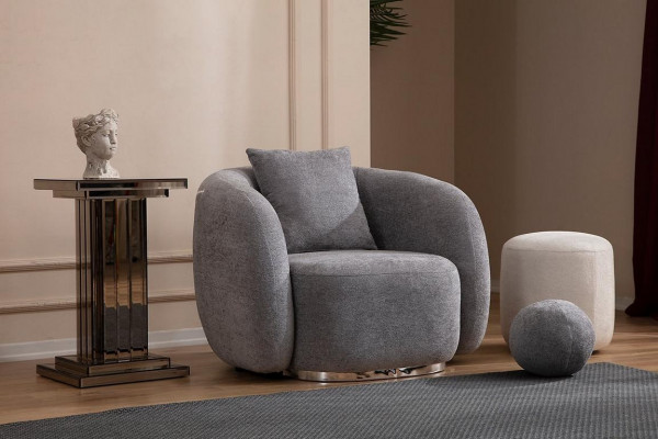 Fotel Design Couch Sofa miejsce do siedzenia Włókienniczy Lounge Club Podkładka Luxury Siedziba Relaks