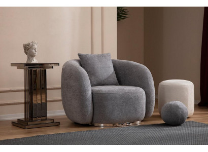 Fotel Design Couch Sofa miejsce do siedzenia Włókienniczy Lounge Club Podkładka Luxury Siedziba Relaks