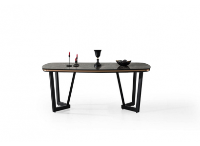 Stół obiadowy jadalnia Drewno Stoły do ​​jadalni Tabela Style Nowoczesny Czarny Design