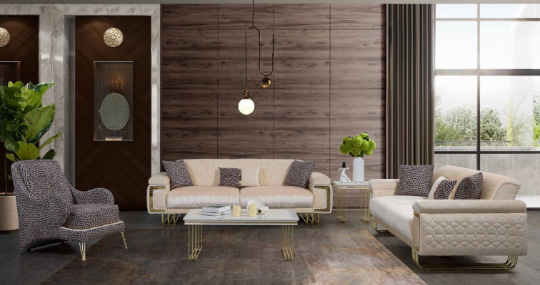 Designerski salon Ustawić luksusowy trzyosobowy stolik kawowy Stolik