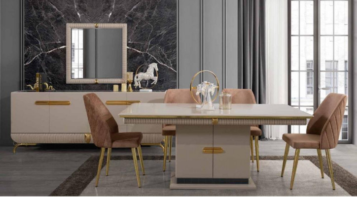 Exclusive Stal jadalnia Meble jadalnia Ustaw Kredens Lustro