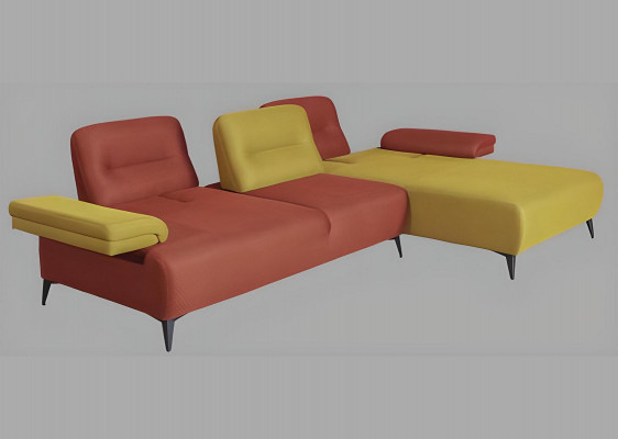 Dwukolorowa kanapa Narożnikowa w kształcie litery L, designerska sofa do salonu, nowoczesne kanapy