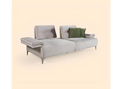Jasnobeżowa designerska sofa 3-miejsce siedzące do salonu Sofy Noble Nowoczesne sofy