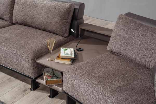 Sofa 3-miejsce do siedzenia, w tym wygodna kanapa do salonu Stolik