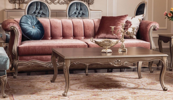 Sofa Kanapa Podkładka do kanapy trzyosobowej klasyczny design Sofy 3-osobowe w kolorze różowym