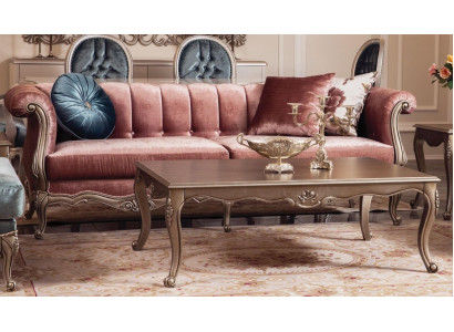 Sofa Kanapa Podkładka do kanapy trzyosobowej klasyczny design Sofy 3-osobowe w kolorze różowym