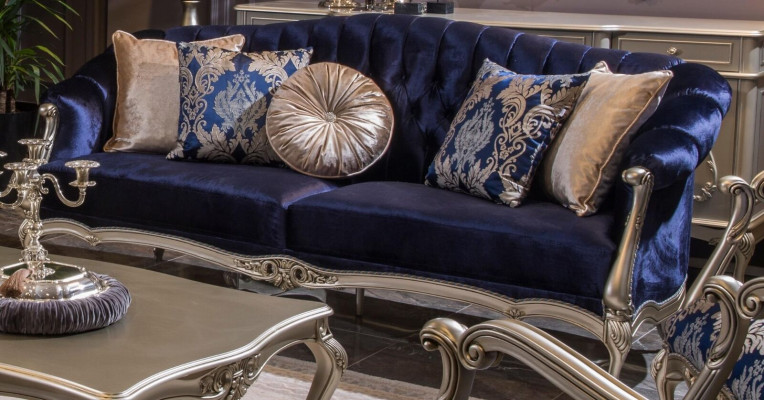 Podkładka Designer Meble Sofa trzyosobowa 3 miejsce do siedzenia Sofy Włókiennicze Kanapy Nowe