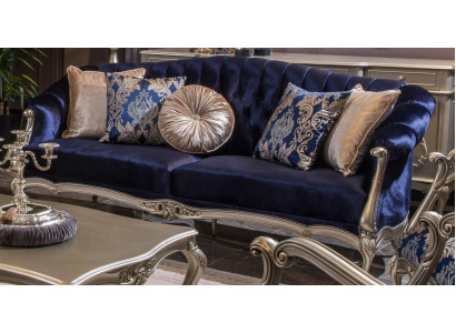 Podkładka Designer Meble Sofa trzyosobowa 3 miejsce do siedzenia Sofy Włókiennicze Kanapy Nowe