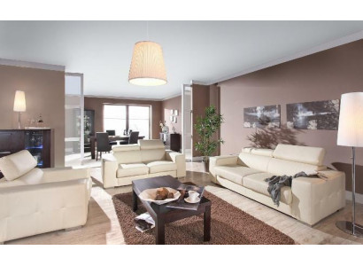 Sofa 3 miejsce do siedzenia Design Sofy Podkładka Kanapy Skóra Relaks Nowoczesna trzyosobowa sofa