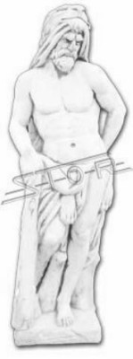 Zeus 168cm rzeźba projekt rysunek statua figurki ogrodowe posągi