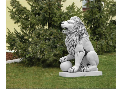 XXL Figurka Lwa Dekoracja Patio Ogrodowego W Stylu Antyk Dekoracyjna Rzeźba Kamienna