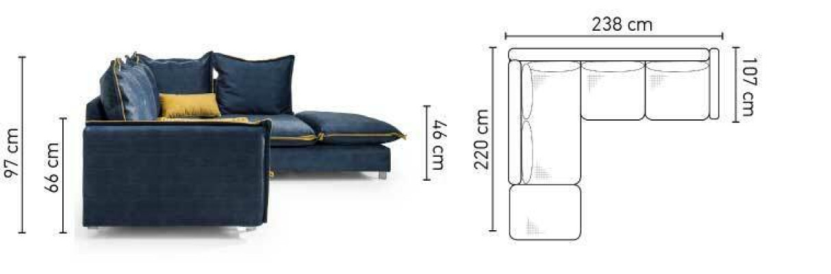 Piękny design Narożnikowa kanapa Podkładka Wysokiej jakości narożnik Narożnik