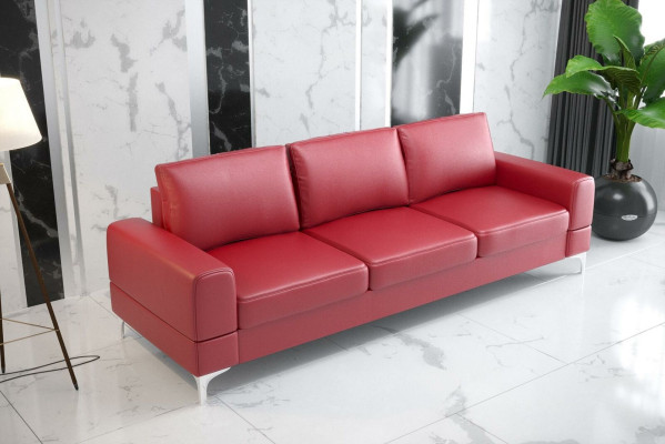 Projekt Salonu Włókienniczy 3 miejsce do siedzenia Biały Elegancka Nowoczesna Sofa Kanapa Tapicerka Nowa