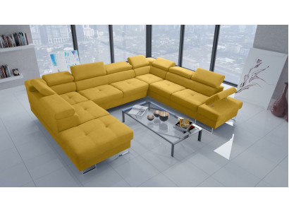 Żywe krajobrazy Narożnikowa kanapa Kanapa Włókienniczy Skóra Podkładka Siedziba Narożnik Sofa Sofy w kształcie litery U