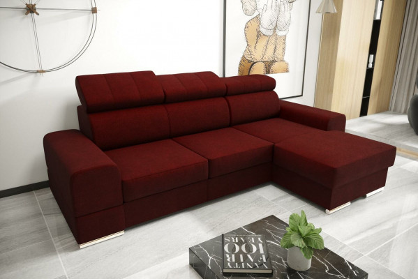 Żywy krajobraz funkcja łóżka Materiał Narożnikowa kanapa Sofa w kształcie litery L Projekt kanapy Włókiennicze sofy