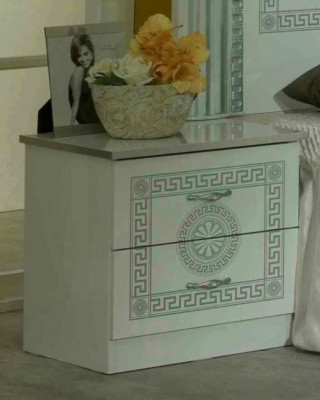 Kompletny zestaw Sypialnia Modern Luxury Łóżko 2x Stolik nocny 6 szt. Szafa