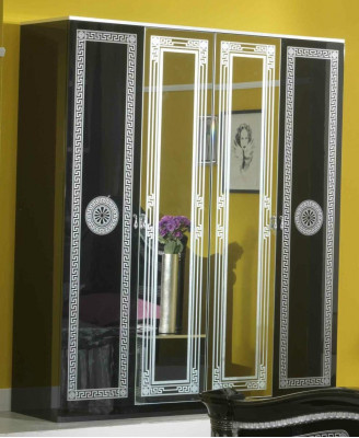 Sypialnia Komplet Royal Style Modrern Łóżko Stolik nocny 6 szt. Nowy