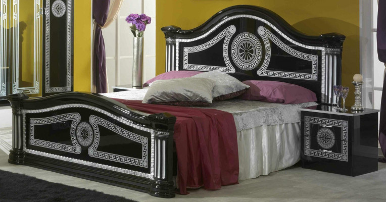Sypialnia Komplet Royal Style Modrern Łóżko Stolik nocny 6 szt. Nowy
