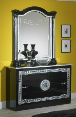 Sypialnia Komplet Royal Style Modrern Łóżko Stolik nocny 6 szt. Nowy