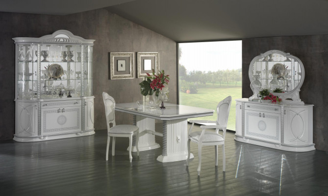 Stół obiadowy Tabela jadalnia Salon Drewno Design stoły Meble Włoskie Nowość