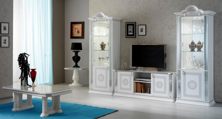 Wysokiej Jakości Gablota Witryny Luksusowe Szafa Drewno Włoski Styl Meble Szkło Nowe