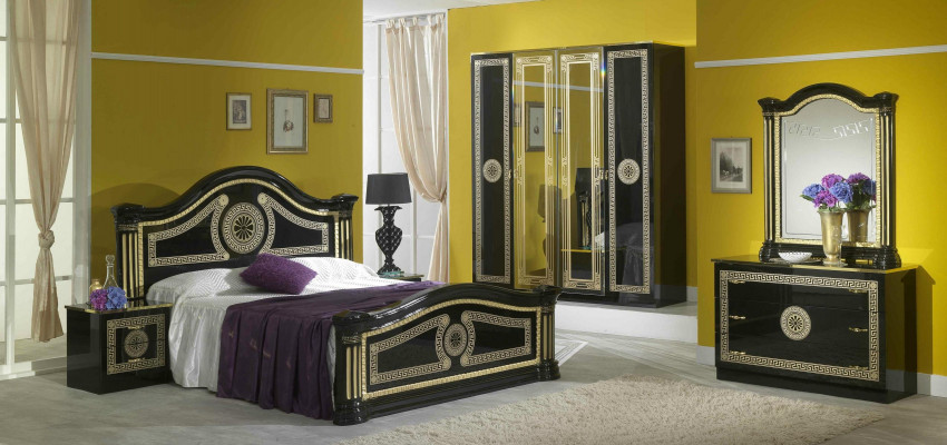 Łóżko Podkładka Design Luxury Drewno Double Hotel łóżko małżeńskie Sleep Pokój Włókienniczy Gold
