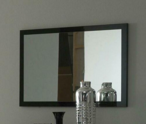 Lustro rama drewniana połysk ścienne Klasyczny designerski Lustro 90x60cm Drewno xxl duże