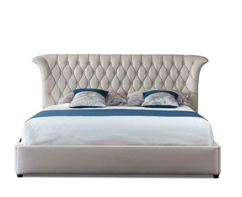 Design Skóra Łóżko Marriage Chesterfield Hotel Luxury Sleep Pokój Double bed