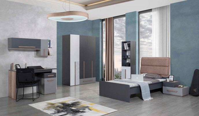 Biurko Modern Tabela półka ścienna Drewno Młodzieżowy żłobek Meble Design