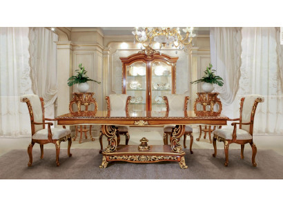 Stół obiadowy stół do jadalni Duży stół jadalnia Baroque Gold XXL