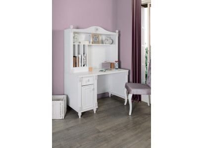 Biurko Młodzieżowe Dzieci Pokój Drewno Meble Design Biały Tabela Country House