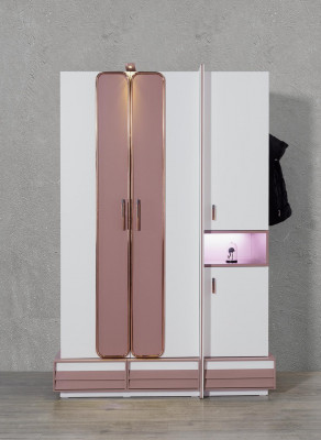 Szafa Drewno Luxury Meble Design Dziewczęce żłobek Różowy Nowe