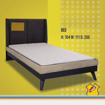 Designerski żłobek Sypialnia Stolik nocny Łóżko Szafa 3-częściowe