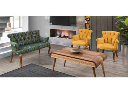 Zestaw do siedzenia ławka poduszki na siedzenia meble zestaw kanapa sofa stolik kawowy 4 sztuki. zestawy