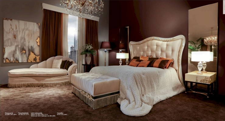 Szezlong Podkładka Włókienniczy Modern Relaks Siedziba Luxury Chaise Beige