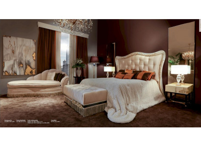 Szezlong Podkładka Włókienniczy Modern Relaks Siedziba Luxury Chaise Beige