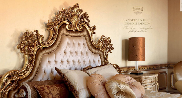 Chesterfield Podwójne łóżko Łóżko Materiał rama łóżka Drewno w stylu barokowym