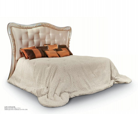 Łóżko Podwójne łóżko Chesterfield Materiał Luksusowe łóżko Drewno Sypialnia