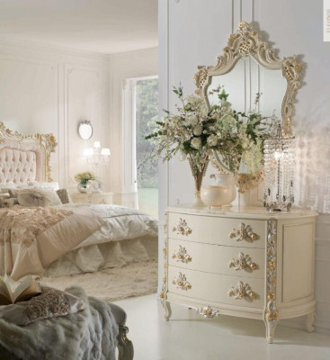 Kredens Szafki Luxury Komody Szafa Drewno Barokowe Meble Sypialnia