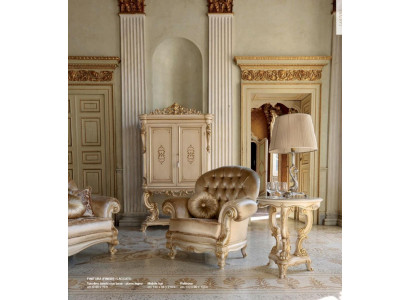 Fotel Chesterfield EarsFotel 1 miejsce siedzące Siedziba Material Beige Living Room