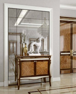 Komoda Kredens Luxury Szafki Komody Salon Drewno Meble Brąz