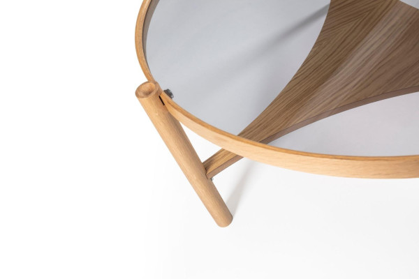 Zestaw do salonu 2 szt. Okrągłe 2x Stoliki do kawy Nowoczesne designerskie meble