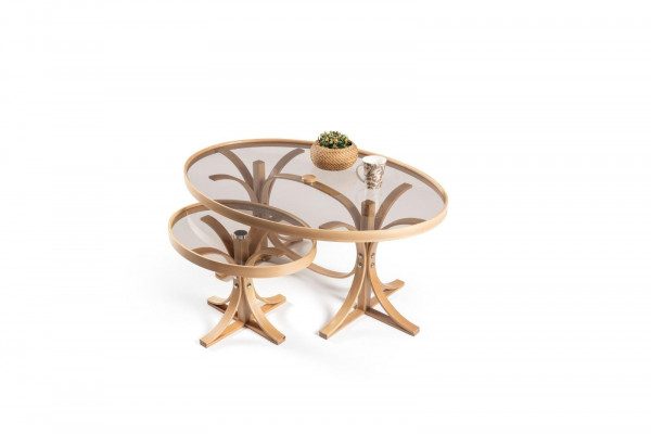 Salon Kompletny 2x Stoliki do kawy Luksusowy Nowoczesny Designerski Tabela Meble