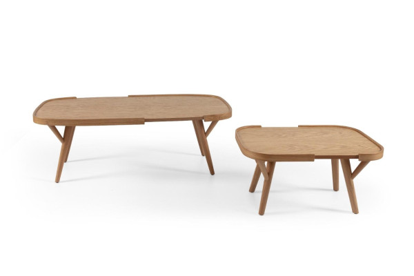 Zestaw do salonu 2 szt. 2x Stoliki do ekspresu Designer Meble Modern Complete Drewno