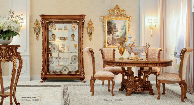Luksusowe krzesło do jadalni Krzesło jadalnia Fotel miejsce do siedzenia Gold Krzesła Baroque